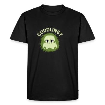 Câliner? Poison doux et aimant - T-shirt Premium bio Homme - noir - Devant - Nico (187cm)