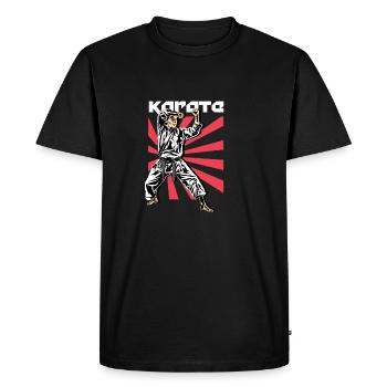 Karaté Fighter Instructeur de Karaté Poison - T-shirt Premium bio Homme - noir - Devant - Nico (187cm)