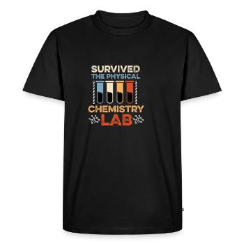 Laboratory for Physical Chemistry Pharmacist Gift - Men's Premium Organic T-Shirt - black - Front - Nico (187cm)