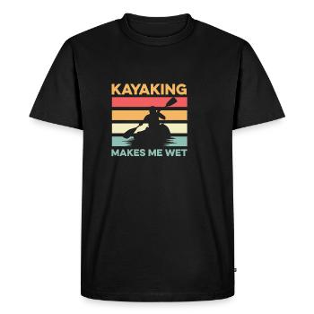 Me fait mouiller le poison de sauveteur - T-shirt Premium bio Homme - noir - Devant - Nico (187cm)