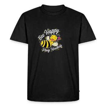 Jouer au hockey Joueur de hockey professionnel Gesch - T-shirt Premium bio Homme - noir - Devant - Nico (187cm)