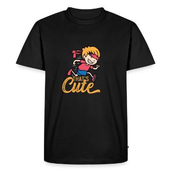 Ceci est un cadeau de personne jumelée mignon - T-shirt Premium bio Homme - noir - Devant - Nico (187cm)
