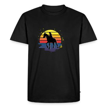 Compétition hippique Jockey Gift - T-shirt Premium bio Homme - noir - Devant - Nico (187cm)