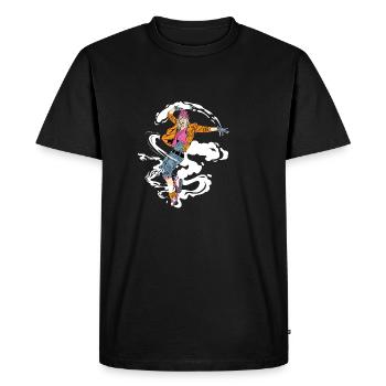 Breakdancing Girl Dance Choreographer Gift - Men's Premium Organic T-Shirt - black - Front - Nico (187cm)