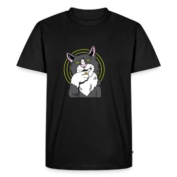 Fumer un cadeau pour fumeurs de la chaîne du froid - T-shirt Premium bio Homme - noir - Devant - Nico (187cm)