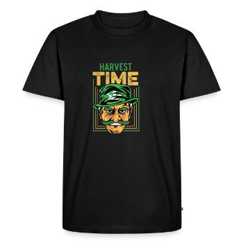Harvest Time Stoner Poison - T-shirt Premium bio Homme - noir - Devant - Nico (187cm)