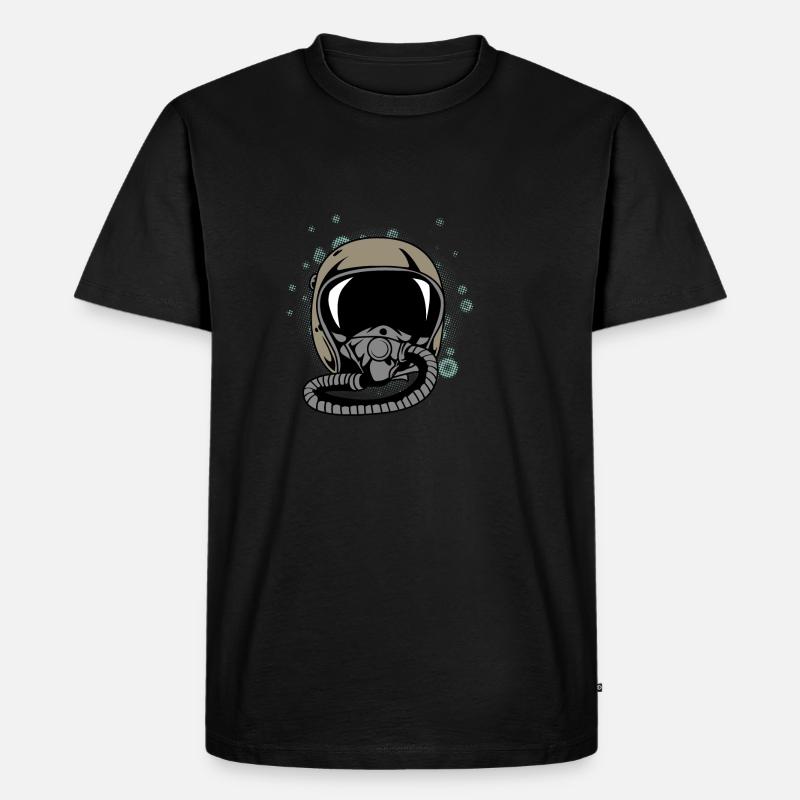 Pilothelm Student Pilot Gift - Männer Premium Bio T-Shirt - Schwarz