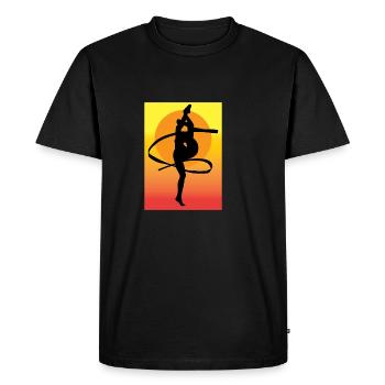 Gymnastique rythmique athlète ou gymnaste poison - T-shirt Premium bio Homme - noir - Devant - Nico (187cm)