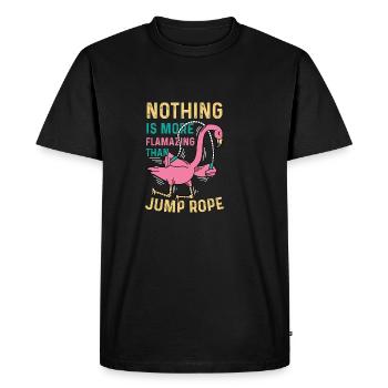 More Flamazing Fitness Fanatic Gift - Men's Premium Organic T-Shirt - black - Front - Nico (187cm)