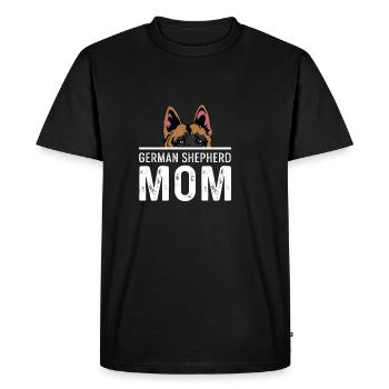 Berger Allemand Mère Amoureux des Animaux Gif - T-shirt Premium bio Homme - noir - Devant - Nico (187cm)