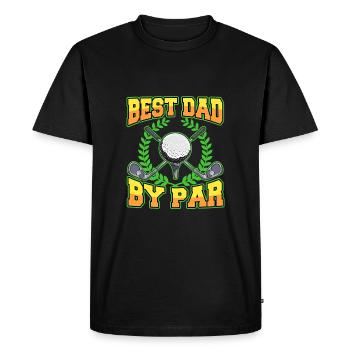 Meilleur père par Golfing Père Golfeur Papa - T-shirt Premium bio Homme - noir - Devant - Nico (187cm)