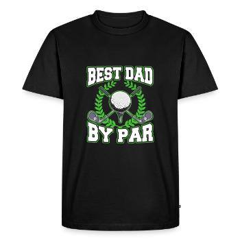 Meilleur père par Golfing Père Golfeur Papa - T-shirt Premium bio Homme - noir - Devant - Nico (187cm)