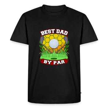 Meilleur père par Golfing Père Golfeur Papa - T-shirt Premium bio Homme - noir - Devant - Nico (187cm)