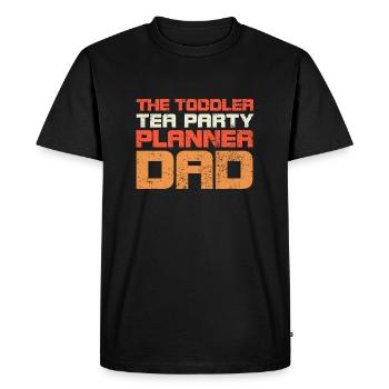 The Toddler Tea Party Planner Dad - Men's Premium Organic T-Shirt - black - Front - Nico (187cm)