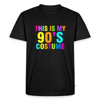 This is my 90s retro vintage 90s costume - Men's Premium Organic T-Shirt - black - Front - Nico (187cm)