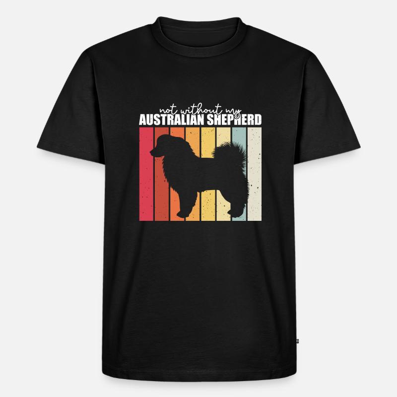 Australian Shepherd Geschenk - Männer Premium Bio T-Shirt - Schwarz