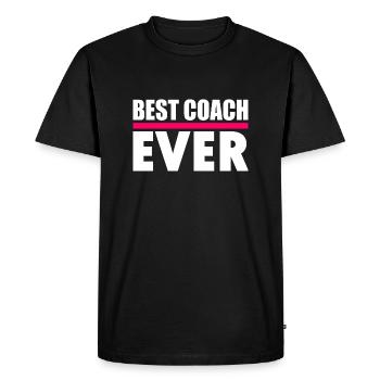 Best coach ever - T-shirt Premium bio Homme - noir - Devant - Nico (187cm)