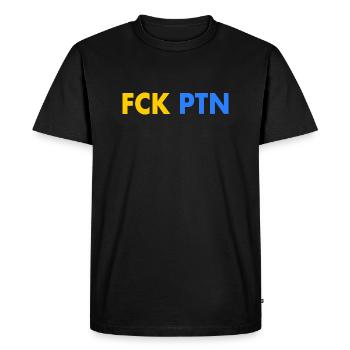 Fck ptn - T-shirt Premium bio Homme - noir - Devant - Nico (187cm)