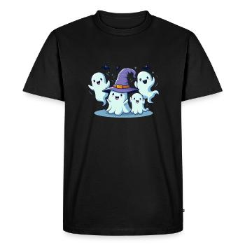 BoO Gang spooky halloween - Men's Premium Organic T-Shirt - black - Front - Nico (187cm)