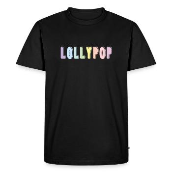 Lollypop - T-shirt Premium bio Homme - noir - Devant - Nico (187cm)