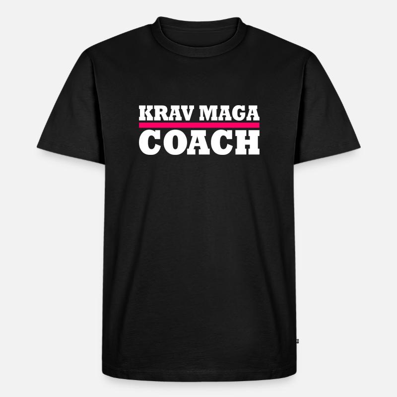 Krav maga - Männer Premium Bio T-Shirt - Schwarz
