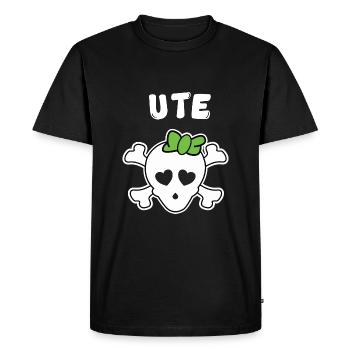 Pirate Ute Design for Girls and Women - Men's Premium Organic T-Shirt - black - Front - Nico (187cm)