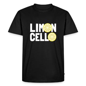 Limoncello, liqueur de citron, Limoncino, Italie - T-shirt Premium bio Homme - noir - Devant - Nico (187cm)