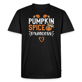 Princesse aux épices de citrouille - T-shirt Premium bio Homme - noir - Devant - Nico (187cm)