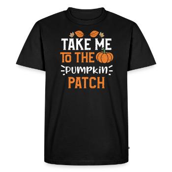 Take Me To The Pumpkin Patch - Men's Premium Organic T-Shirt - black - Front - Nico (187cm)
