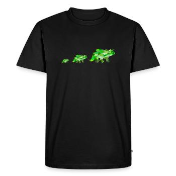 dinosaure - T-shirt Premium bio Homme - noir - Devant - Nico (187cm)
