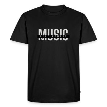 Music Next Remedy | Music Inspired T-shirt - Men's Premium Organic T-Shirt - black - Front - Nico (187cm)