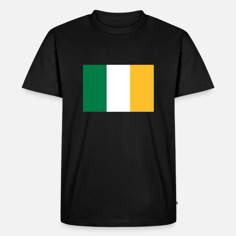 drapeau_irlande - Männer Premium Bio T-Shirt - Schwarz