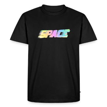 Space - Men's Premium Organic T-Shirt - black - Front - Nico (187cm)