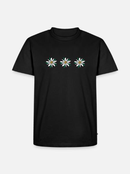 Edelweiss - Men's Premium Organic T-Shirt - black
