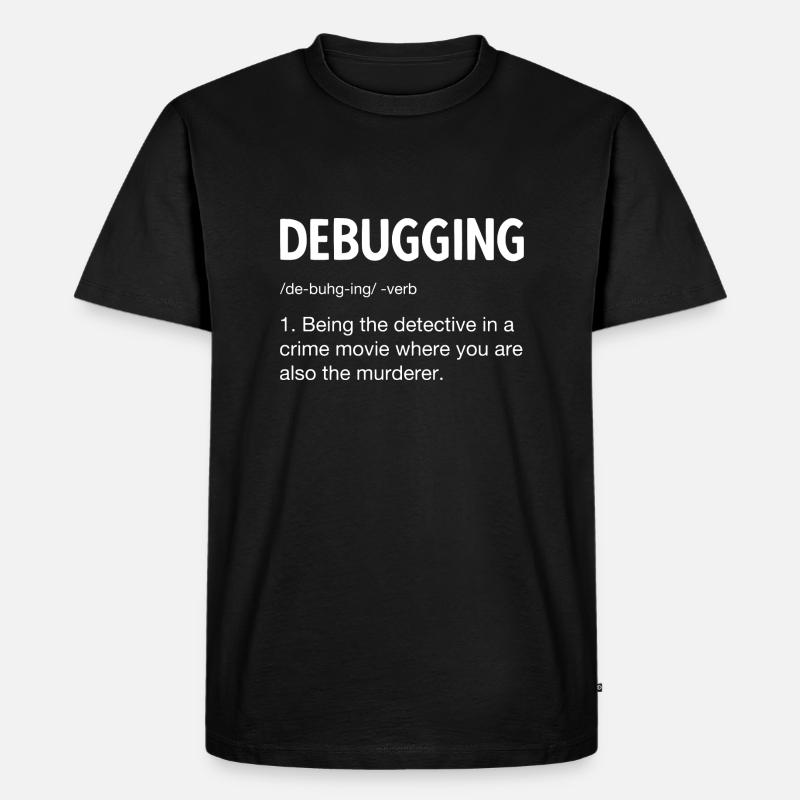 Programmierer Softwareentwickler Coder Sprüche - Männer Premium Bio T-Shirt - Schwarz