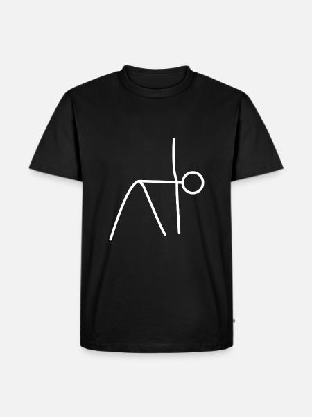 Yoga Exercise - Men's Premium Organic T-Shirt - black