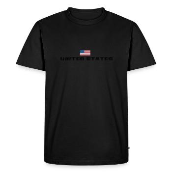 United States - Men's Premium Organic T-Shirt - black - Front - Nico (187cm)