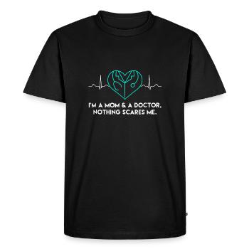 I'm A Mom And A Doctor Shirt - Men's Premium Organic T-Shirt - black - Front - Nico (187cm)