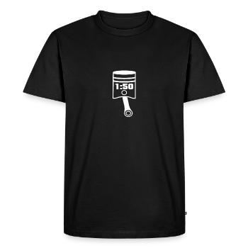 piston - T-shirt Premium bio Homme - noir - Devant - Nico (187cm)