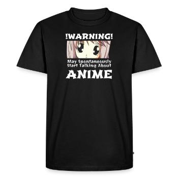 Anime mange japon otaku kawaii anime fille cadeau - T-shirt Premium bio Homme - noir - Devant - Nico (187cm)