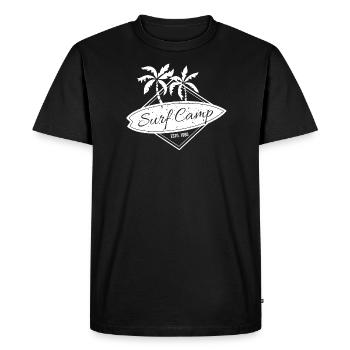Surfing surfers surfing Hawaii Paradise Camp - Men's Premium Organic T-Shirt - black - Front - Nico (187cm)