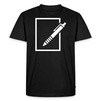 goupille - T-shirt Premium bio Homme - noir - Devant - Nico (187cm)
