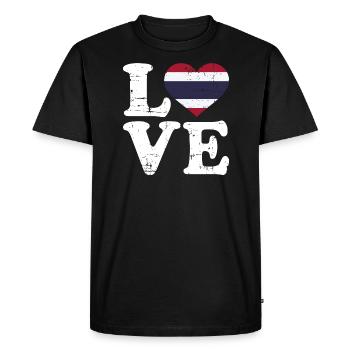 La Thaïlande - T-shirt Premium bio Homme - noir - Devant - Nico (187cm)