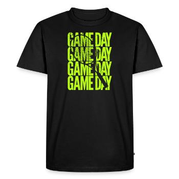 Game Day Tennis player | Sports events - Men's Premium Organic T-Shirt - black - Front - Nico (187cm)