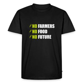 Farmer Demonstration Farmers Demo Tractor Driving - T-shirt Premium bio Homme - noir - Devant - Nico (187cm)