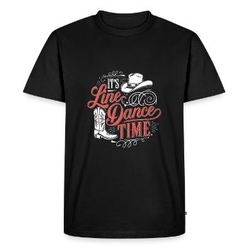 Danse en ligne Danse en ligne Danse en ligne Danse - T-shirt Premium bio Homme - noir - Devant - Nico (187cm)