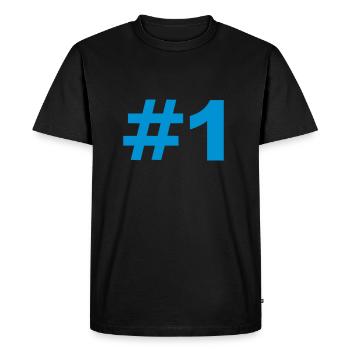 Number 1 - T-shirt Premium bio Homme - noir - Devant - Nico (187cm)