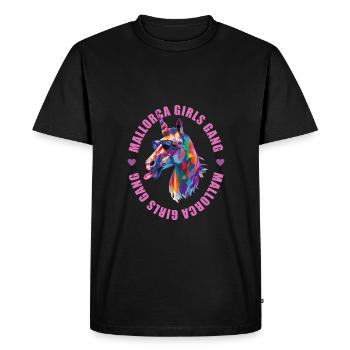 Majorque Girls Gang Team Licorne - T-shirt Premium bio Homme - noir - Devant - Nico (187cm)