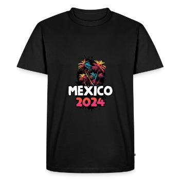 Mexico 2024 Vacation Trip Colorful - Men's Premium Organic T-Shirt - black - Front - Nico (187cm)