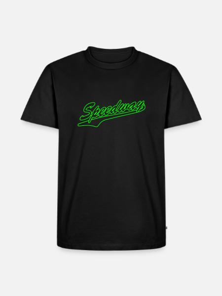 Speedway - Männer Premium Bio T-Shirt - Schwarz